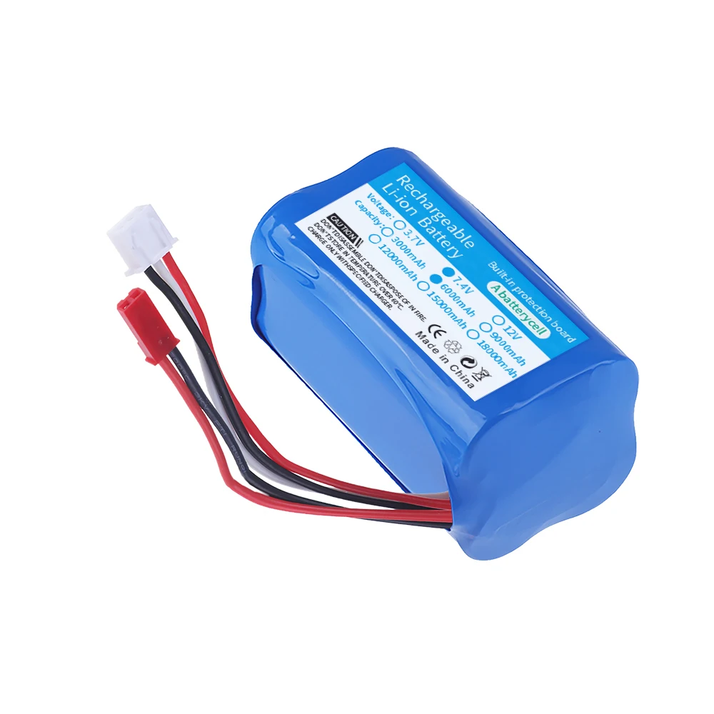 7.4V 6000mAh Li-ion rechargable battery and Charger for HuanQi 957/948/848B/827B/823/955/956/957/948 MJX F45/T55 RC Toys Parts