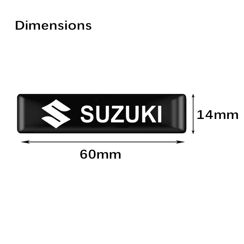 3D Epoxy Car Styling Sticker Emblem Badge Decorate Decals Accessories For Suzuki Alto Baleno Ciaz Jimny Samurai Swift SX4 Vitara