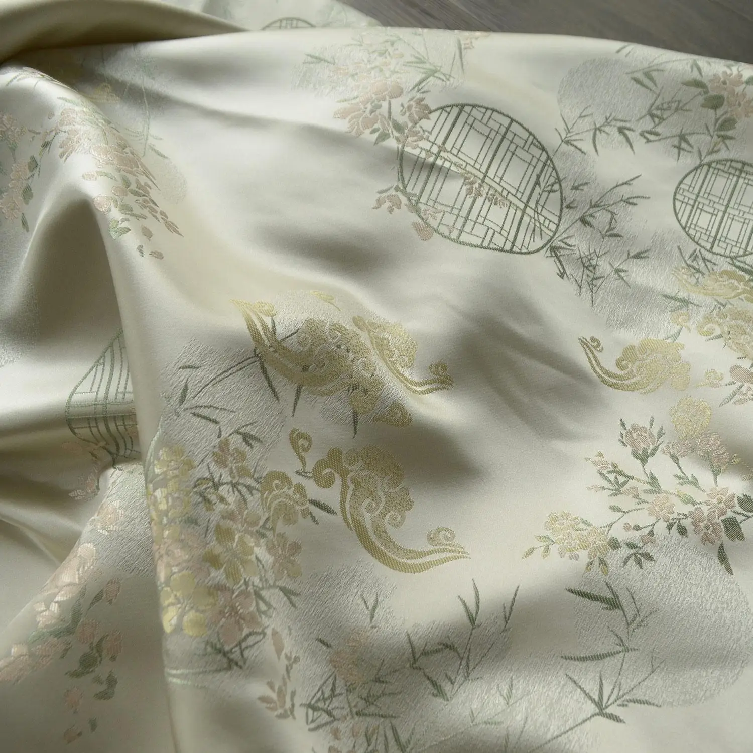 لينة تقليد أغنية المنسوجة الديباج الجاكار النسيج ل فستان النمط الصيني الجديد الملابس القماش Diy بها بنفسك بواسطة متر مواد الخياطة