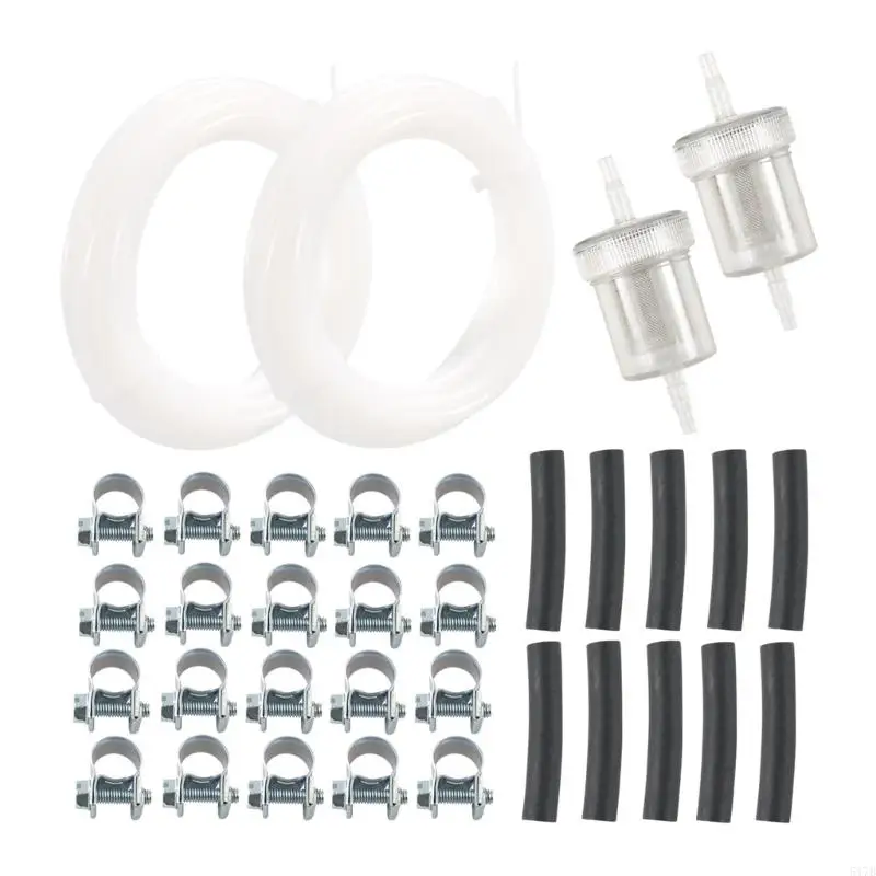 

517B 2 Sets Line Kits for Fuels Heaters 4M with Filters & Clips Vehicle Heating Solution for Reliable Winter Comfort