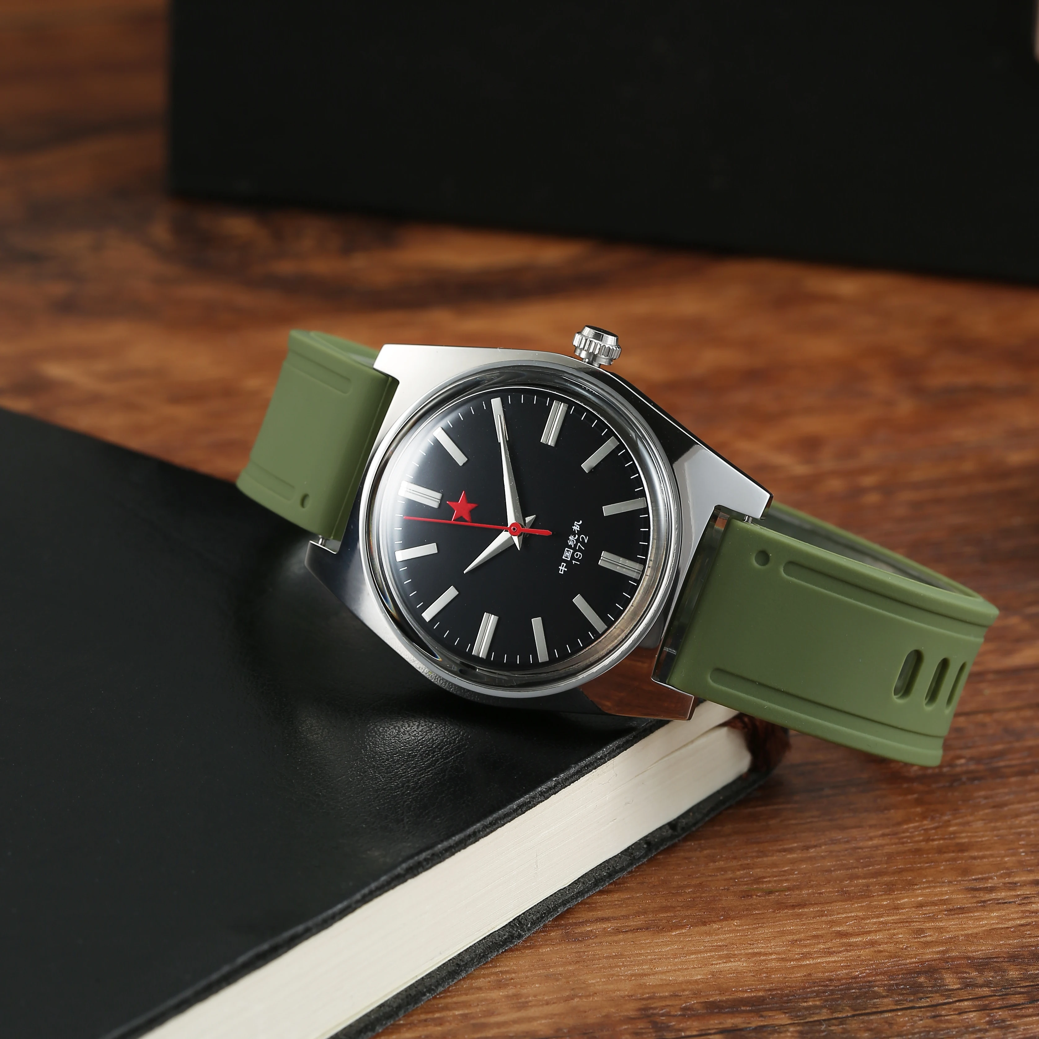 Mens Mechanical Watch Shanghai 8120 Manual Mechanical Movement 36Mm Retro Chinese Watch Suitable for Men’s Gifts