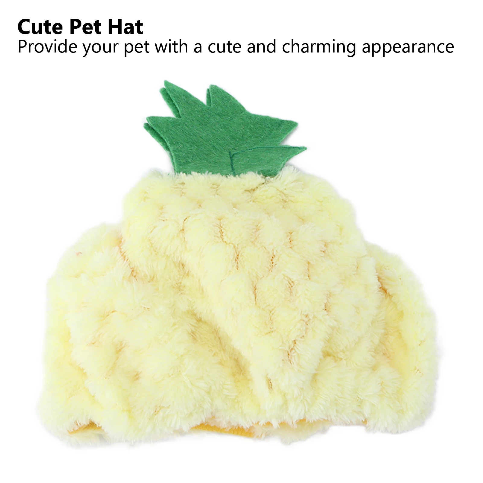 Pet Pineapple Hat Animal Safe Materials Adjustable Halloween Cute Pet Hat For Cat Kitten Puppy Pet