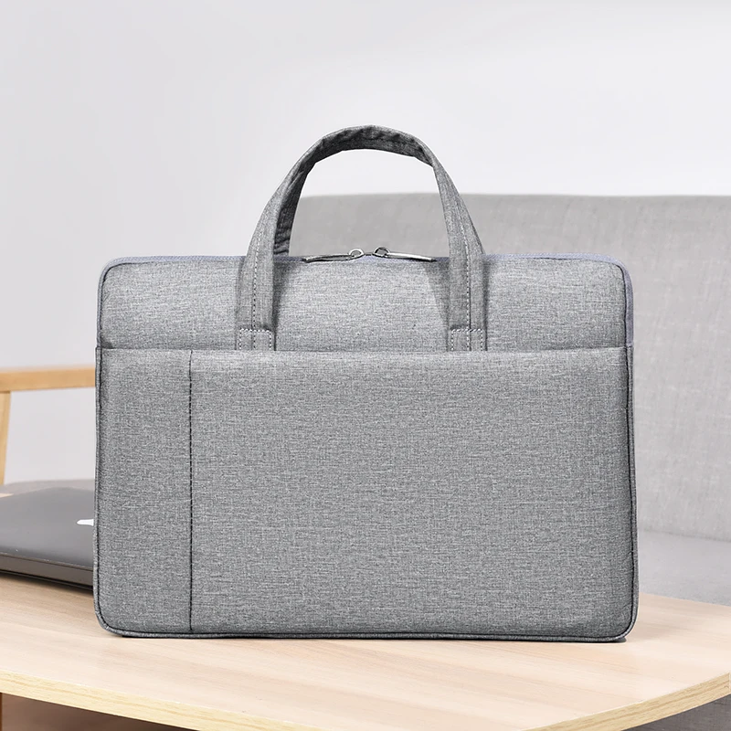 A 15.6 Inch Simple Design Laptop Briefcase High Quality Handbag Business Document Bag Elegant Computer Clutch for Men Women
