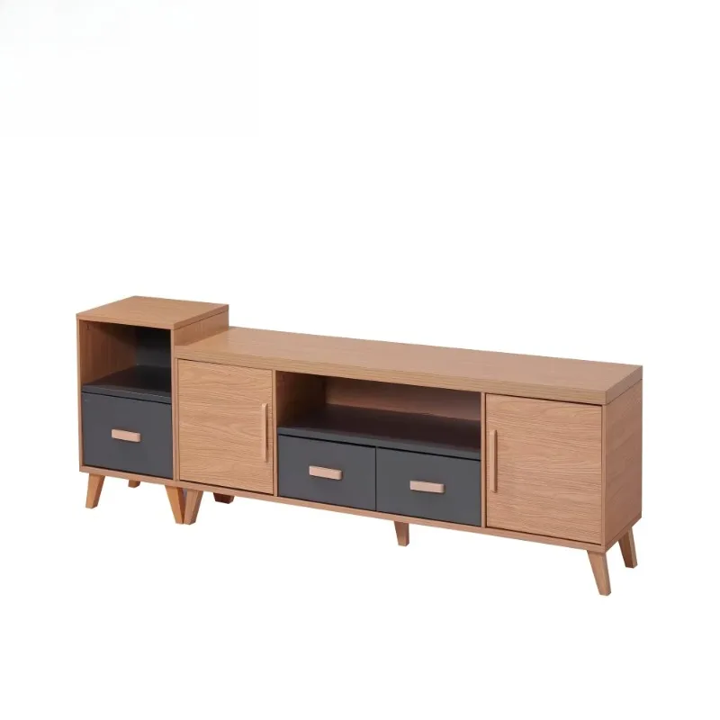 Living room furniture set Modern design Melamine TV unit and bedside table series