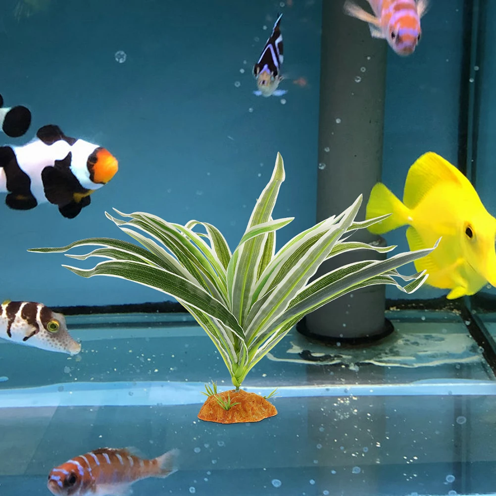 

2pcs Decorative Reptile Plant Artificial Terrarium Fake Plants For Tank Decor Simulation Landscape Ornament Resin Climbing Safe