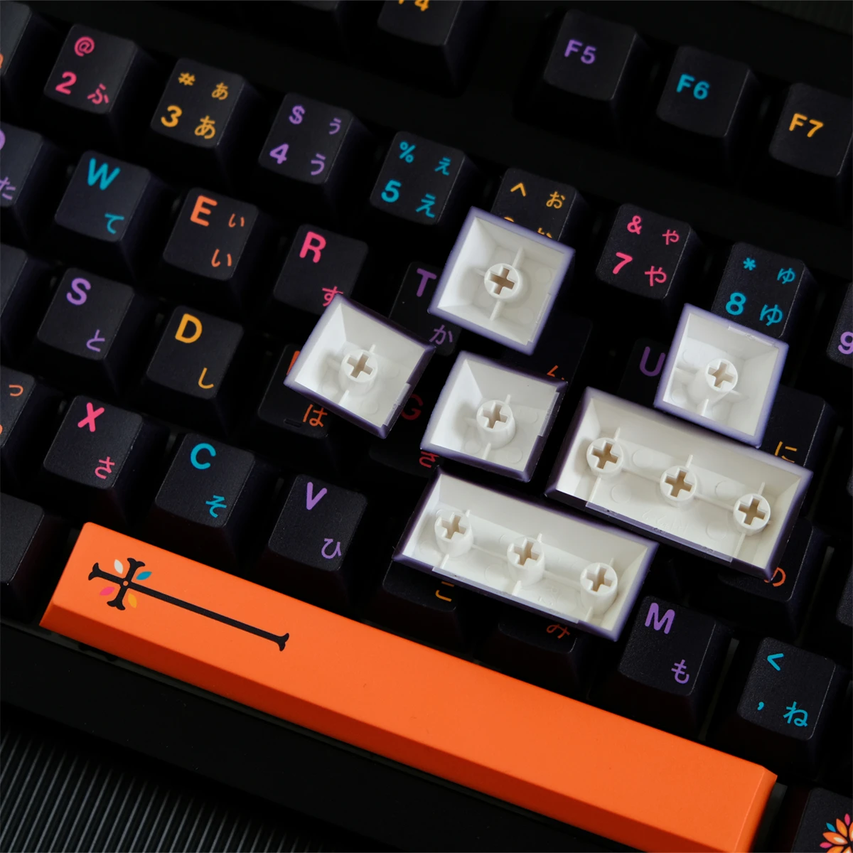 Gmk mictlan keycaps 129 teclas pbt 5-lado corante-sublimação cherry perfil japonês keycaps para teclado mecânico mx switch