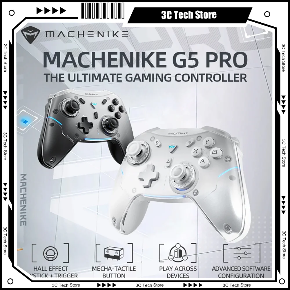 

Macheniken G5 Pro Gamepad Wireless Elite Gaming Controller Hall Trigger Joystick Mecha-Tactile Buttons For IOS/Switch/PC/Android