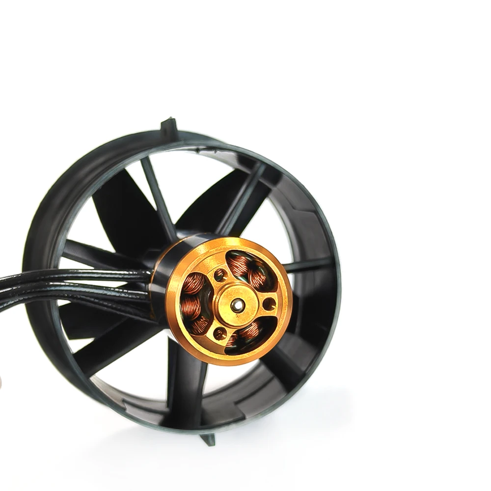 QX-MOTOR 64mm EDF 5 Blades Ducted Fan CW CCW with brushless motor use 40A/60A ESC for RC Multirotor Helicopter Fixed-wing Drone view 5