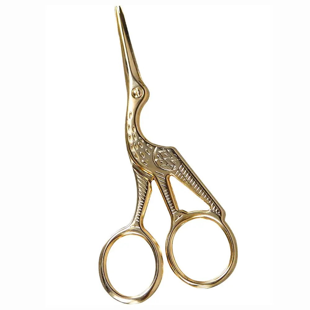 Durable Stork Nail Art Embroidery Cutters Bird Tailor Scissors Shears Sewing Tool Scissors