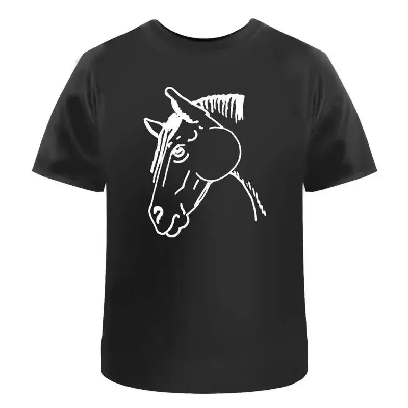 Horse Head' Cotton T Shirt Ta039878
