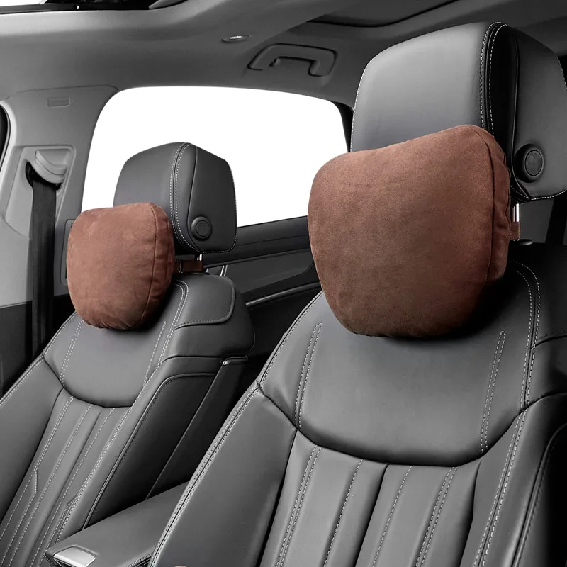 For VW Audi BMW Tesla Hyundai KIA Car Seat Headrest Neck Pillow for Porsche Mercedes Benz BYD Lexus Toyota Honda Accessories view 4