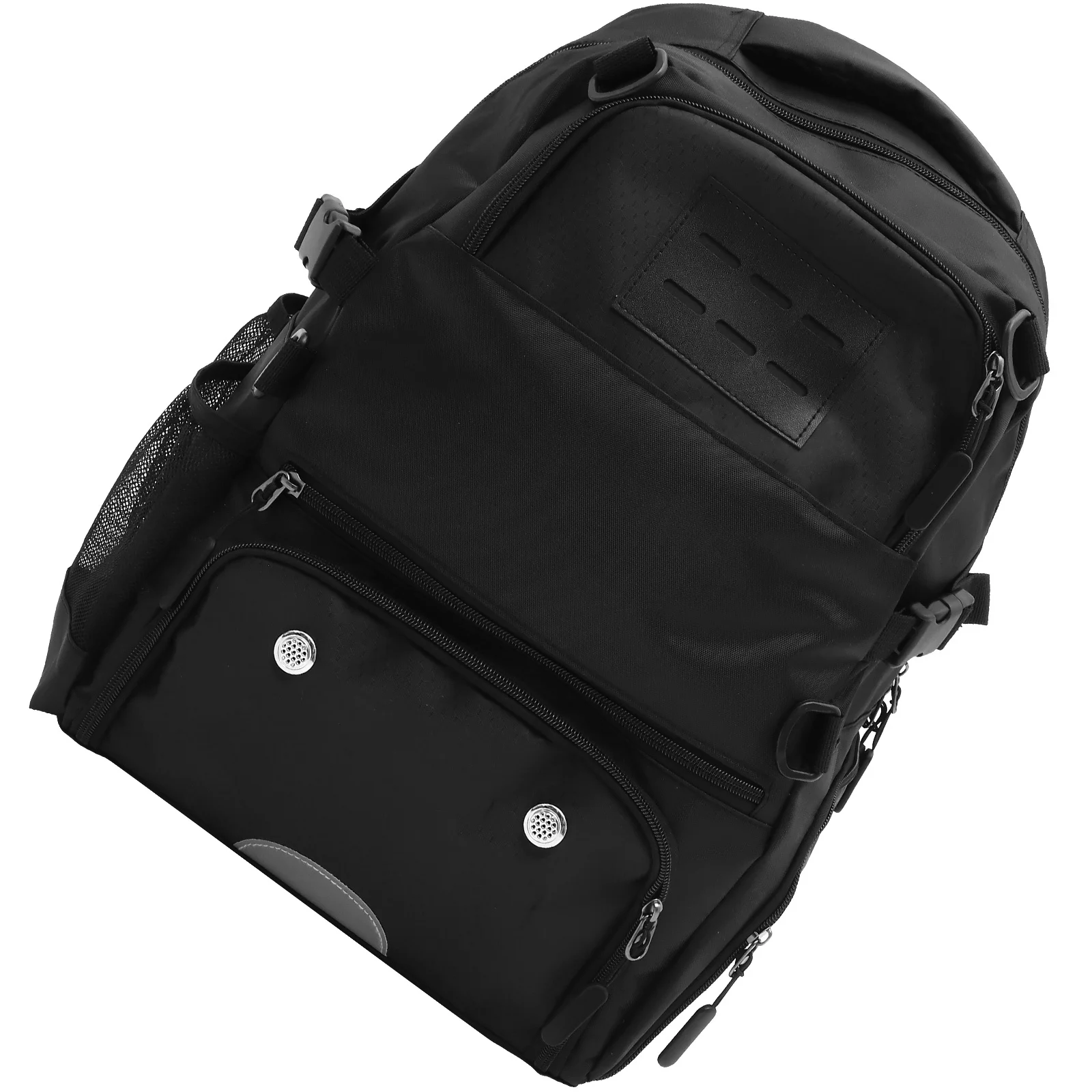 1Pcs Lightweight Oxford Cloth Backpack Large Capacity Basketball Football Storage Net Buckle Satchel Black Men