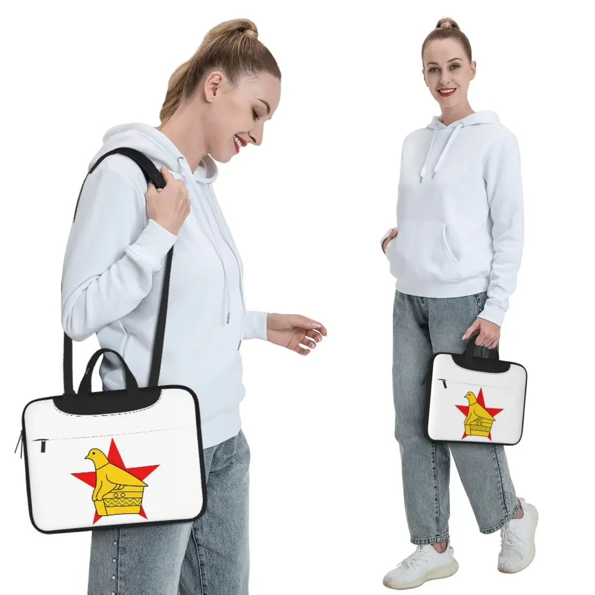 

Zimbabwe Cricket Board Custom Sticker Crossbody Laptop Bag Case Computer Bag Resistant Protective Notebook Pouch for Macbook Pro