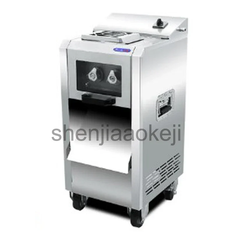 220 V elektrischer Fleischschneider, kommerzieller elektrischer Schredder, 220 kg/h, Multifunktions-Gemüse-Fleischschneidemaschine
