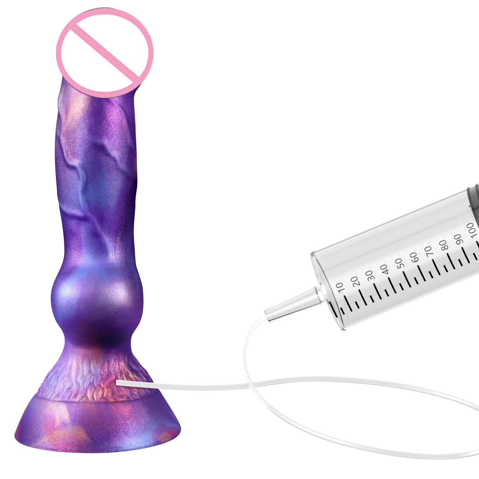 M/L Squirting Dildo Con Ventosa Enorme Pene Cazzo Mostro Cane Nodo Eiacultion Dildo Giocattoli Del Sesso Per Le Donne Degli Uomini Anal Plug Butt Plug