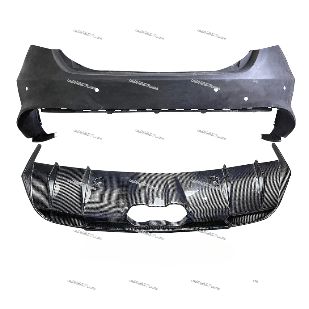 

Semi Carbon Fiber Rear Bumper, Durable and Stylish Upgrade, Use Our