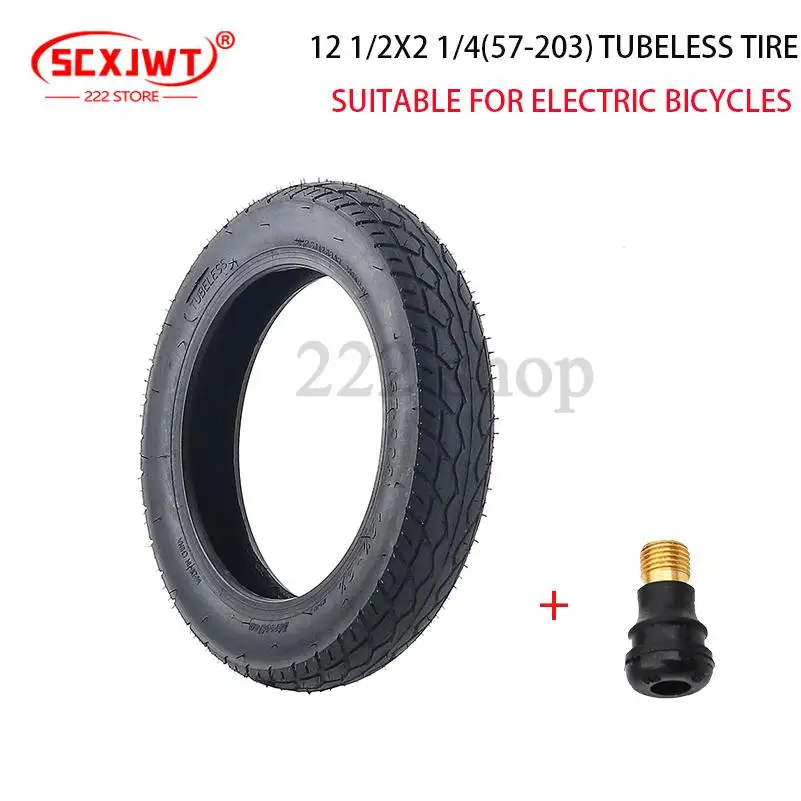 12 inch 12 1/2x2 1/4 ( 57-203 ) Vacuum Tire for   Electric Scooters and E-Bike 12 Inch Wheel Tyre