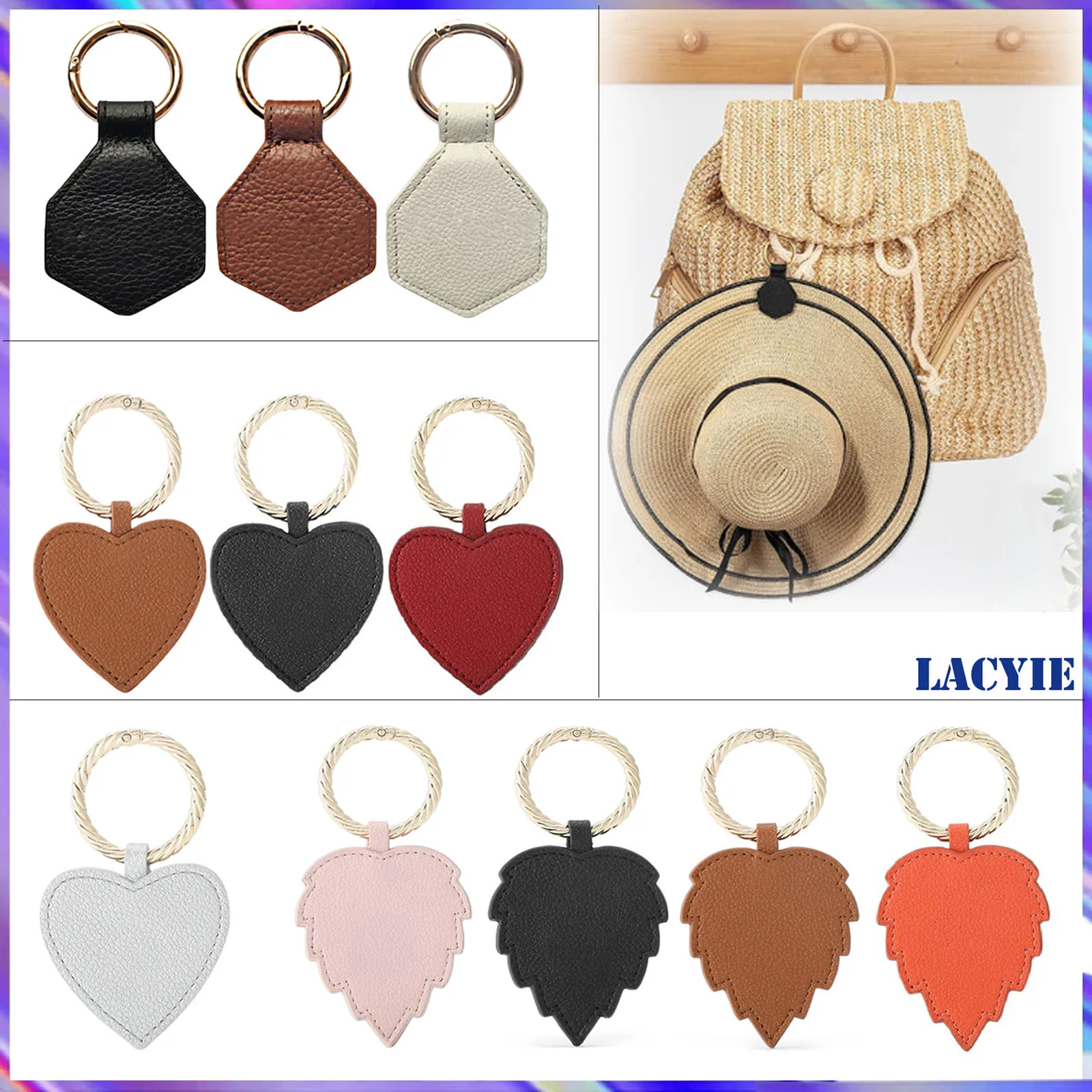 New Magnetic Hat Clip On Bag Hat Keeper Clips PU Handbag Holder Backpack Hat Clips Luggage Hat Holder For Outdoor Traveling