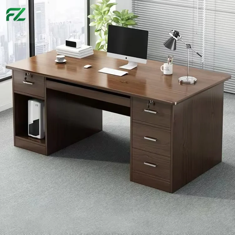 Gold Supplier Modern Durable Commercial Aluminum Computer Desks Office Workstation with Eco-Friendly Storage