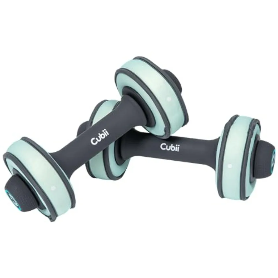 

Build Adjustable Dumbbell Set - Includes Two Adjustable Hand Weight Dumbbells Plus 4 1 lb SoftRings Free Weights ​with Fast and