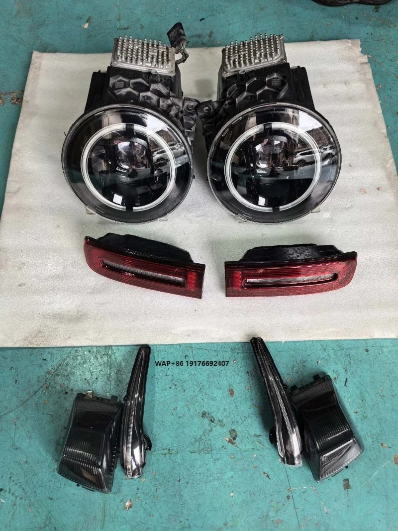 FOR Hella Head Lamp + Rear Taillight + Mirror Indicator Light for Benz W463 G Wagon Old Model Upgrade New Model Light Assembly