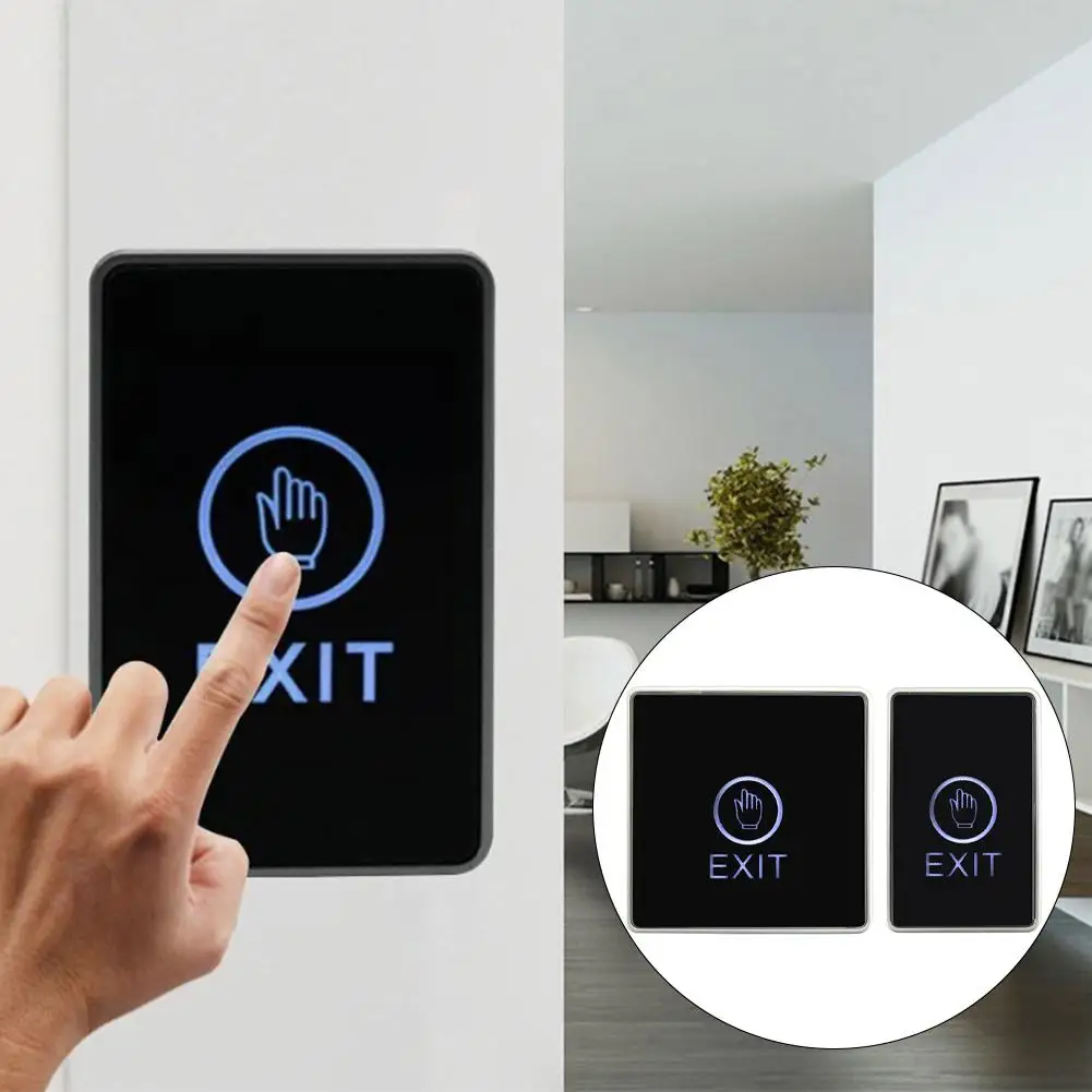 Access Control Switch Panel Automatic Touch Sensing Two Color LED Indicator Easy Cleaning High Temperature Resistance