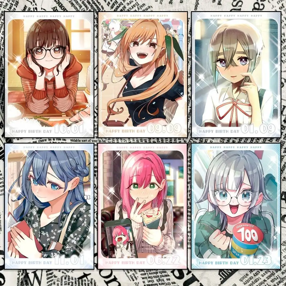 The 100 Girlfriends Anime Birthday greeting Poster Wall Art Print Decorative Mural Home Decor Gift Unframed Customizable