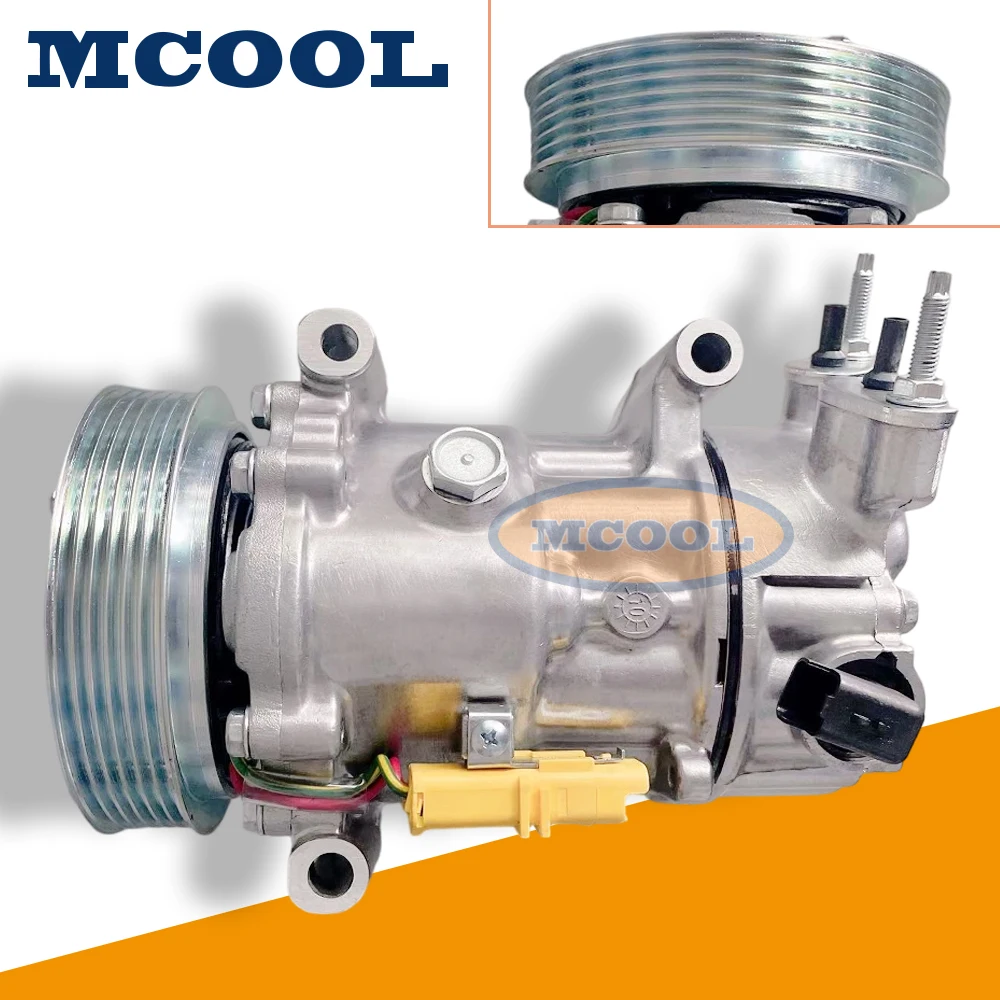 

SD6C12 Electric AC Compressor for Peugeot 207 CC 1.6 2008 9822826880 9651910980 9659875780 9670318880 9671216280 9678656080