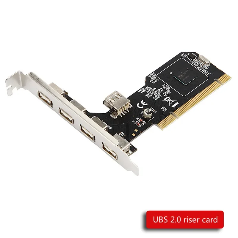 ANDDEAR USB2.0 expansion card desktop PCI to 5 usb2.0 adapter card NEC chip sata to usb  harness connector lot