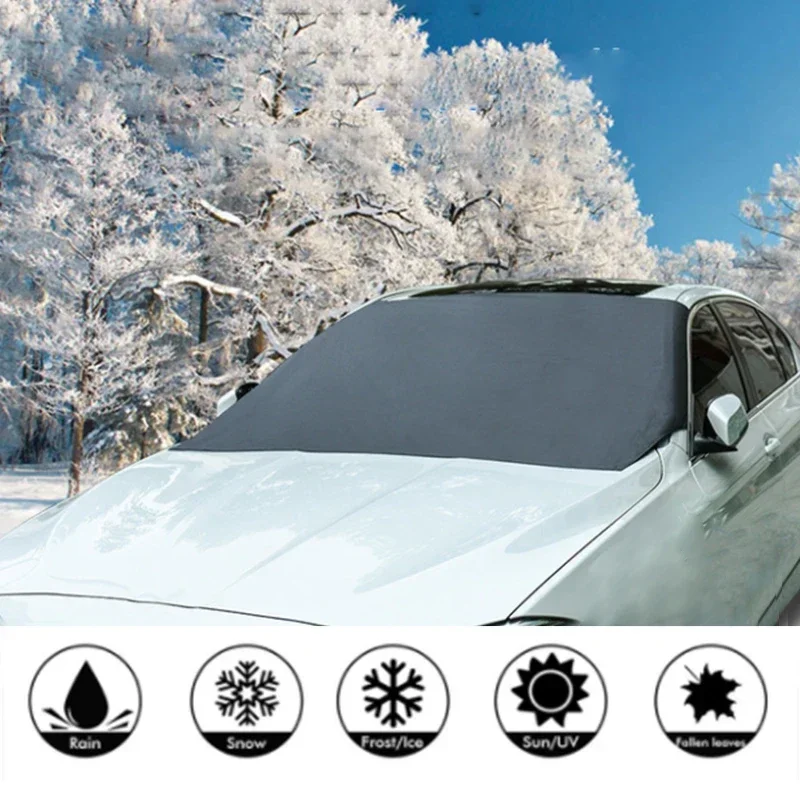 Automobile Magnetic Sunshade Cover Car Windshield Snow Sun Shade Waterproof Protector Cover Car Front Windscreen Cover