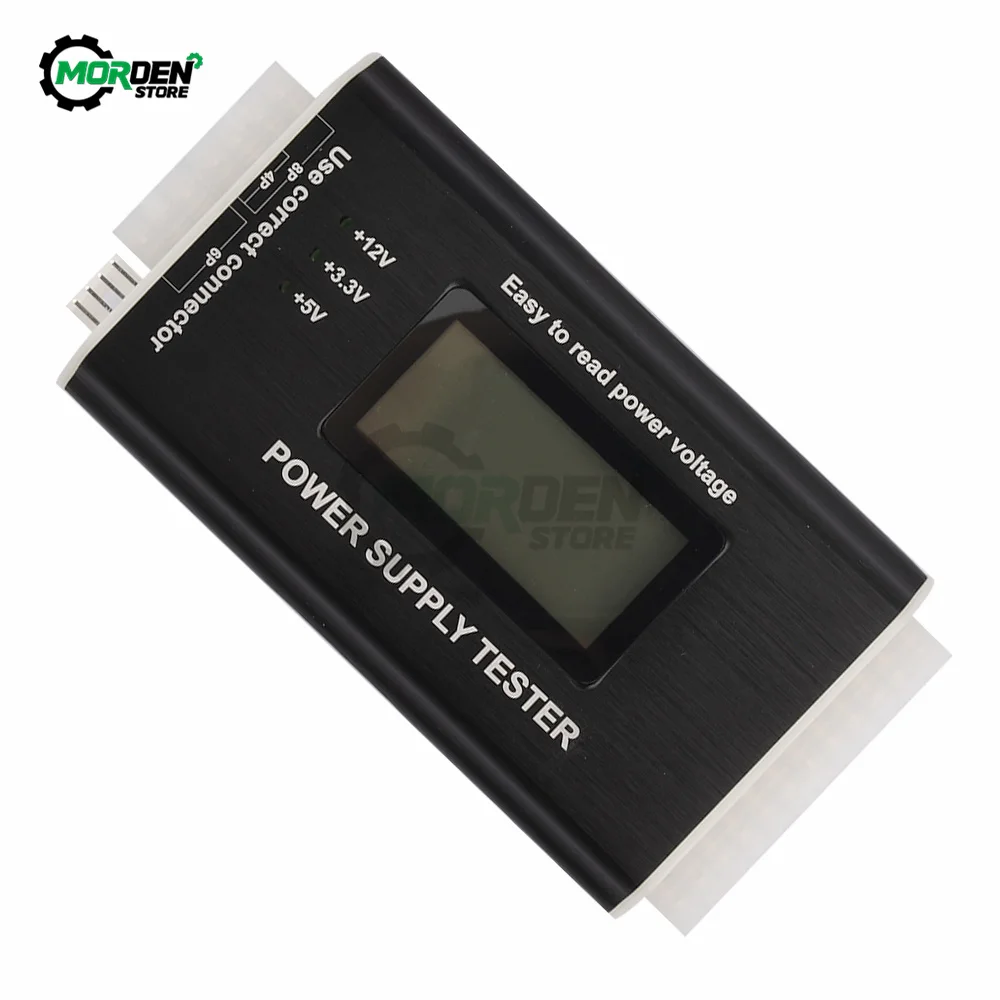 Digital LCD Display PC Computer 20/24 Pin Tester Check Quick Bank Supply Power Measuring Diagnostic Tester Tool Power Supply