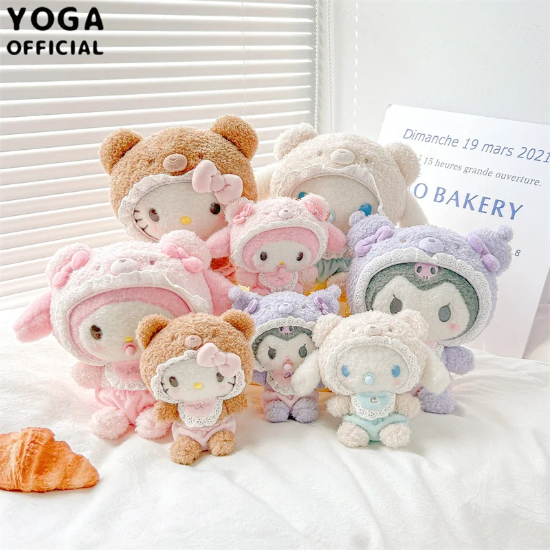 Kawaii sanrio Szervusz Barka -m Melódia cinnamoroll 15cm Plüss Babaarcú de nem okos nő Medál Baba Széria keychain Olvasottság Medál 20cm Babaarcú de nem okos nő születésnapi Adomány