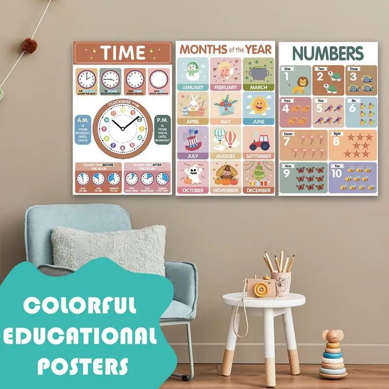学習ポスター 形状チャート 11x17 インチ 学習必需品 教育ツール 教室の装飾 壁ポスター 子供用 学校用
