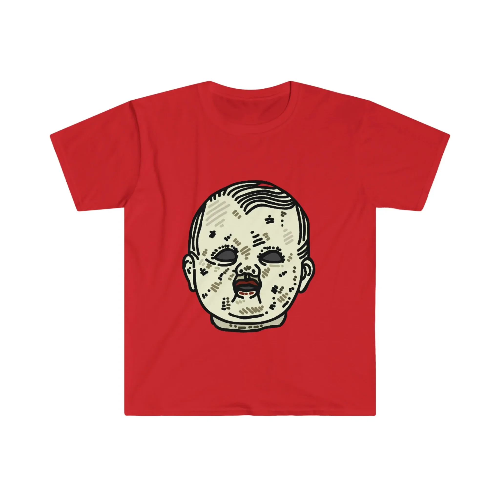 Doll Head Unisex Softstyle T-shirt