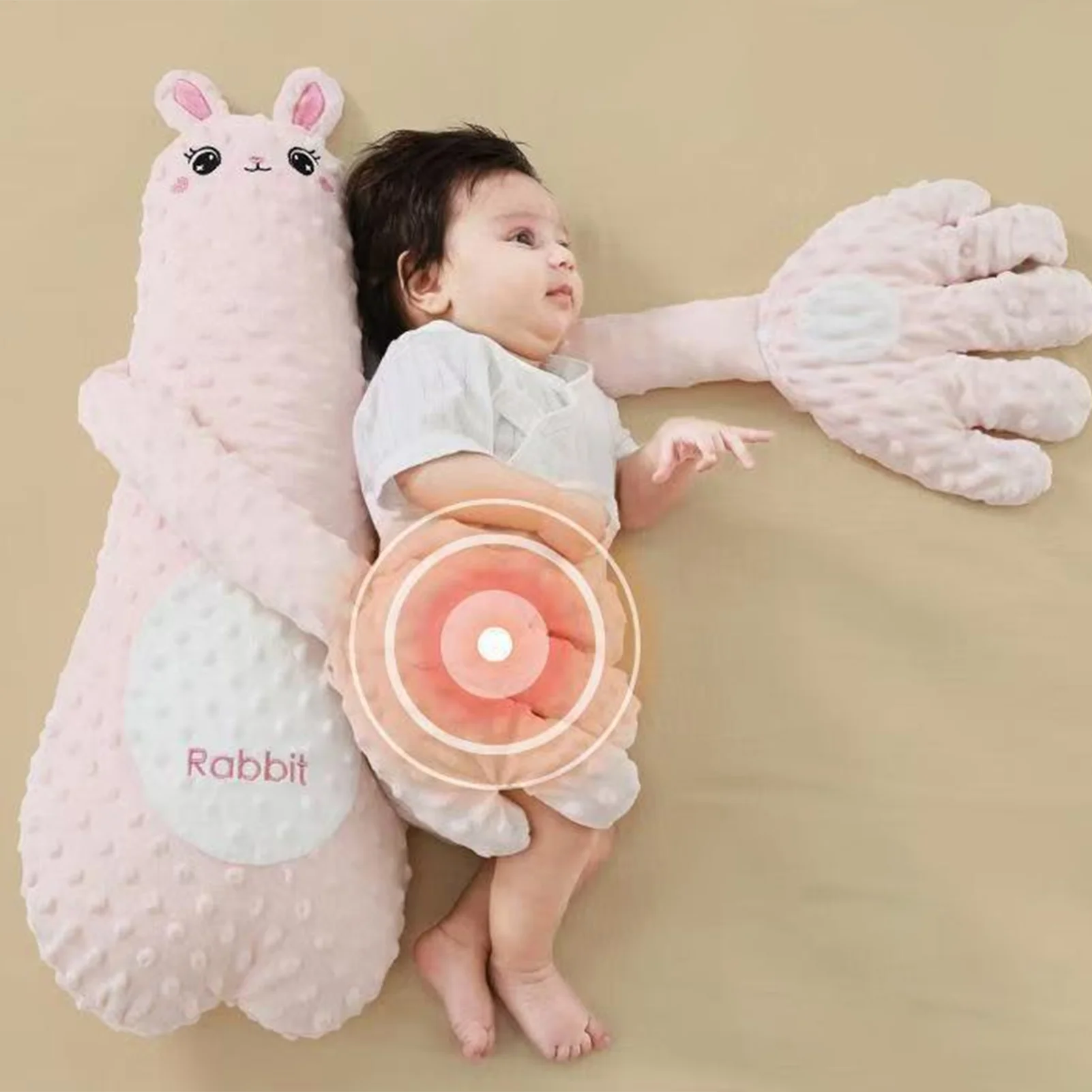 Baby Patter For Sleep 68cm Baby Startle Prevention Sleep Aid Companion Automatic Palm Patting Sleeping Pillow Soothing Toys