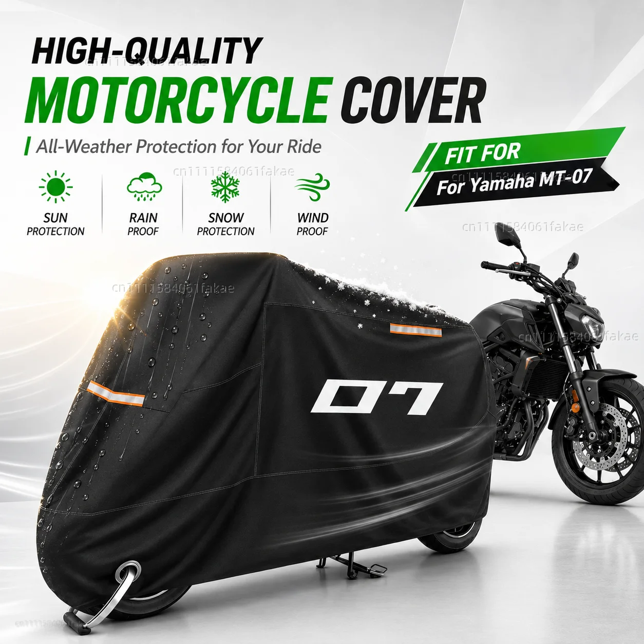 

Motorcycle Cover Waterproof Outdoor All Season Dustproof UV Protective Moto Scooter Rain Cover For Yamaha MT-07 MT07 MT 07 FZ07