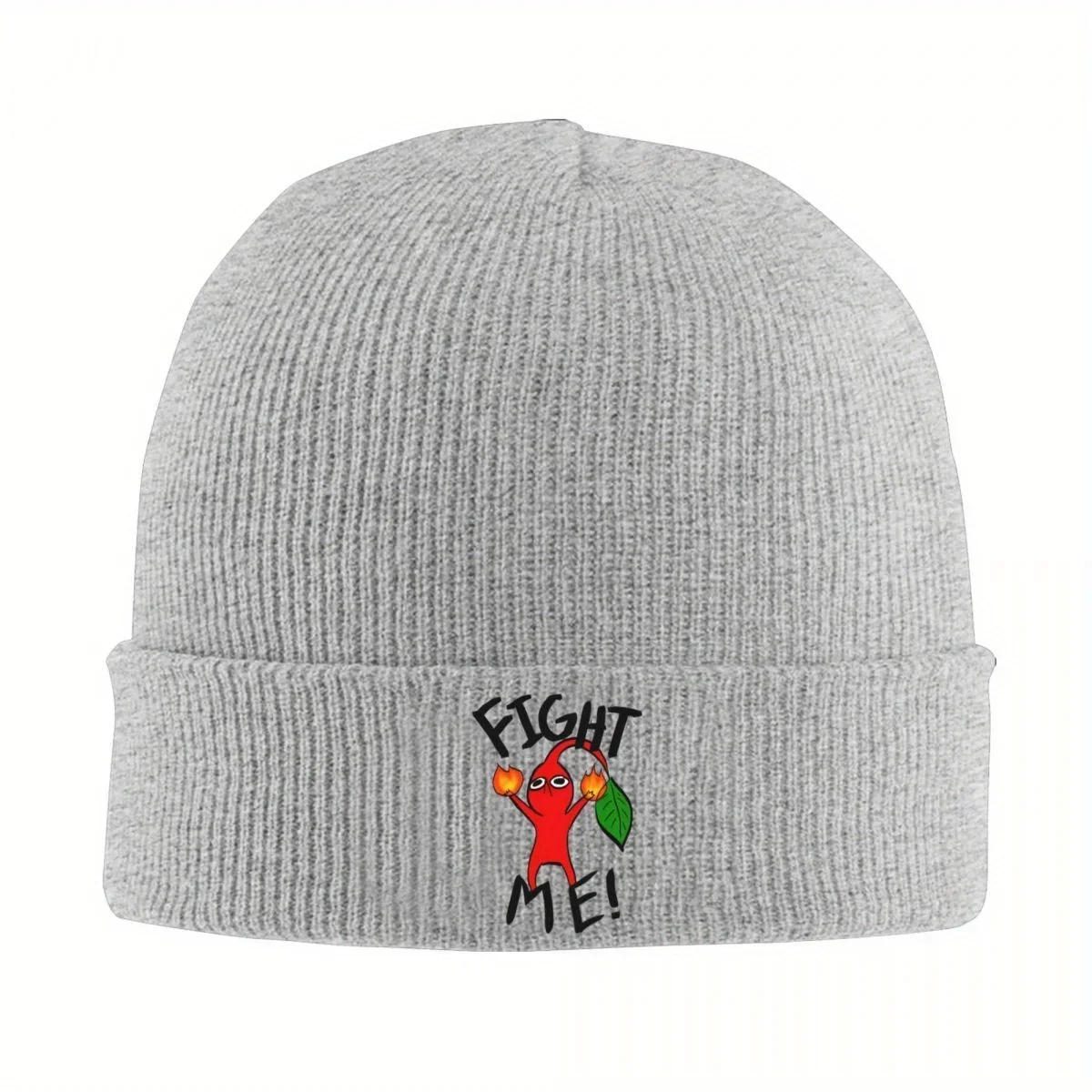 Nuevo Gorro de Punto Rojo Pikmin 2026 para Mujer y Hombre, Gorro de Invierno de Acrílico con Diseño de Videojuego y Dibujos Animados, Gorro de Melón Tejido a Crochet