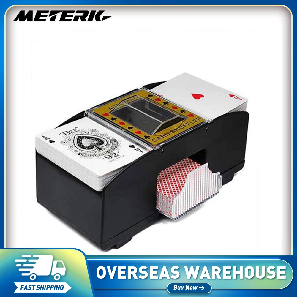 Automatic Card Shuffler Automatic Playing Cards Shuffler Mixer Games Poker Sorter Machine Dispenser for Party Festivals Travel