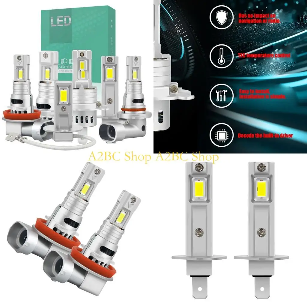 

A2BC 23W 7035 Chip H1 H7 Car LED Headlight Auto Fog Lamp LED Bulb 6000K 12V 23W Car Headlight LED Bulb