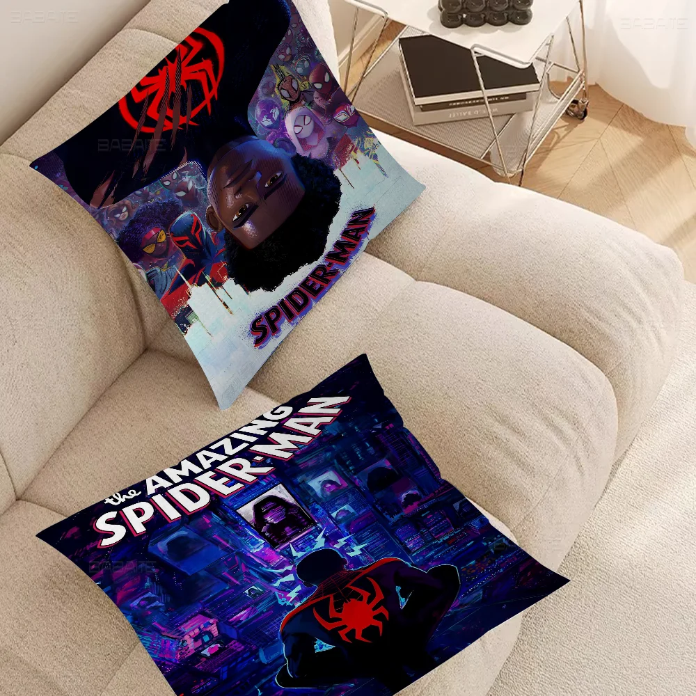 

Spider Hero Man Across Verse Office Cushion Pillowcase Car Cushion Cover45X45CM Lumbar Pillowcase Sofa Pillowcover