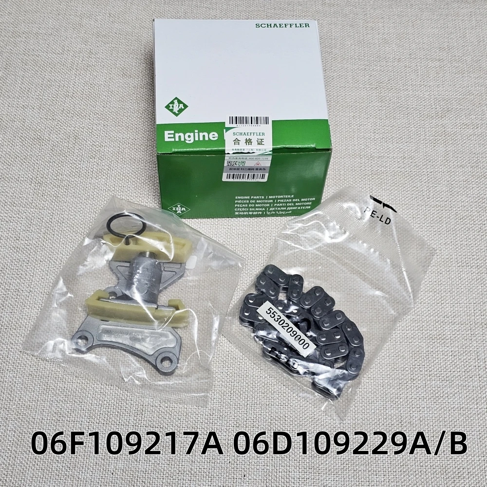

OEM 06F109217A 06D109229B 1Set Timing Chain Tensioner And Chain Kit For Audi A3 A4 A6 JETTA 2.0T VW Octavia Quattro Golf Passat