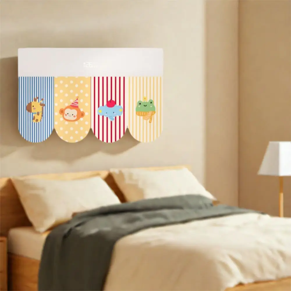 Cartoon Air Conditioning Wind Shield Cute Anti-Direct Blowing Air Conditioner Guide Cover Foldable Wall Mounted
