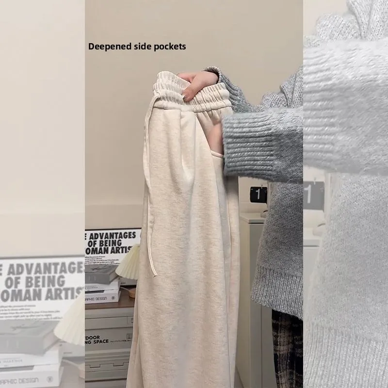 

plus Size Women's Thiened Lamb Velvet Casual Pants Winter New Warm Cotton Pants Fce Lined Sweatpants Comfortable Trousers