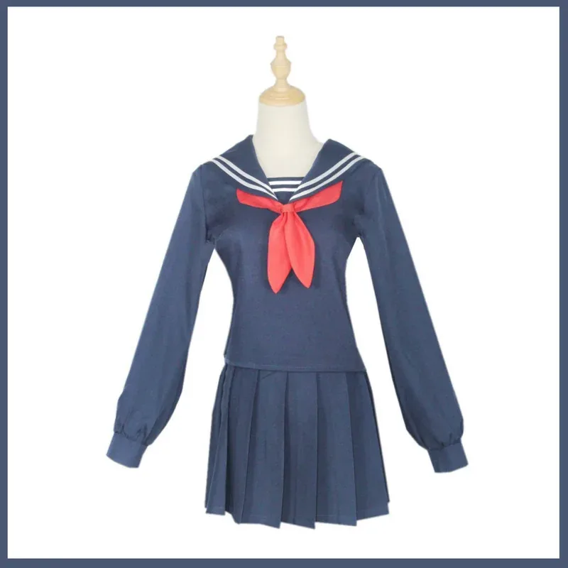 Anime My Hero Academia Cross My Body Himiko Toga Cosplay Costume Japanese JK School Uniform Wig Woman Sexy Sailor Suit 5ftu^ 5ft