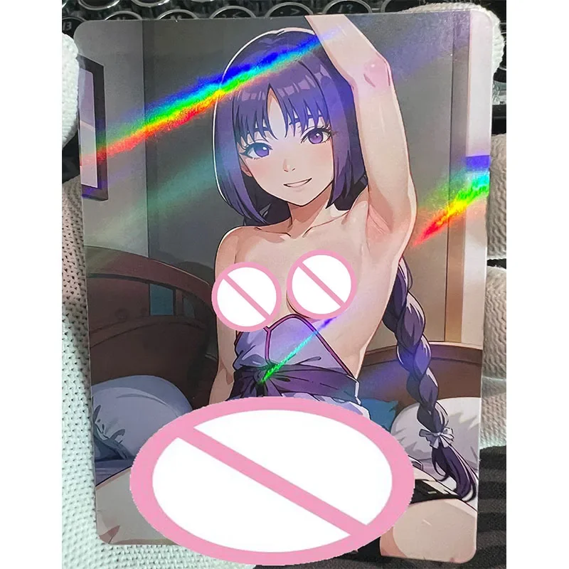 Esposa cartões colecionáveis meninos jogos brinquedos jogos de mesa presentes de aniversário diy anime mana kisara rem miku nami cartões flash premium