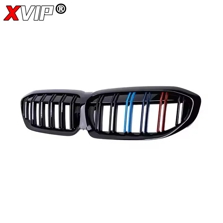 XVIP Front Bumper Kidney Grill Diamonds Style Grille For BMW 3-Series G20 G21 2019-2022 318i 320i 320d 330i 340i 340d M Sport view 6