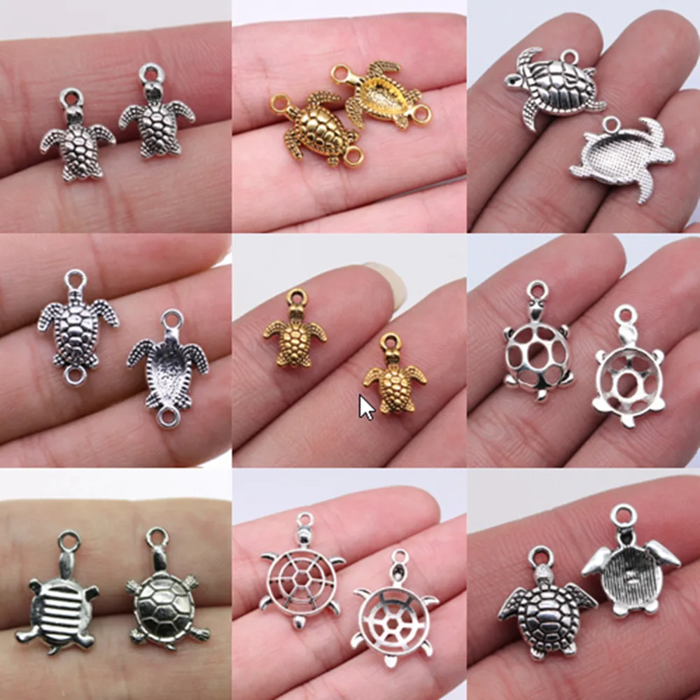 Bulk Charms For Jewelry Making Kit Pendant Diy Jewelry Accessories Tortoise Turtle Connector Charms