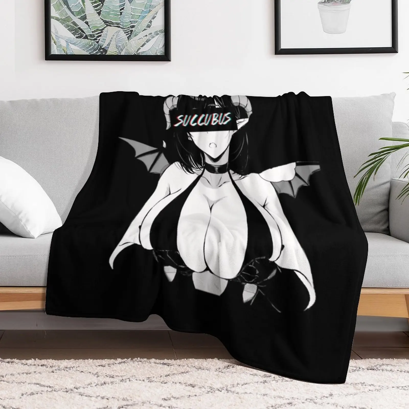 Succubus Throw Blanket Soft Big Thermal Decorative Sofas Sleeping Bag Blankets