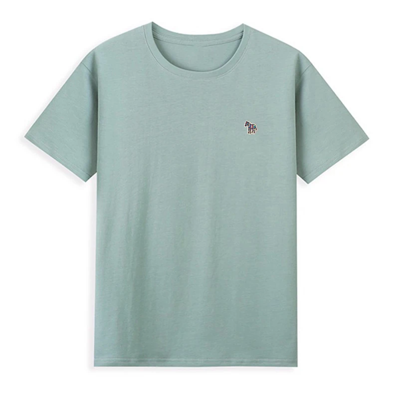 Korea Style brand Cotton O-Neck Minimalist Front Back letter Printed Pattern Tees Summer Harajuku Men Women Short Sleeve T-shirt image 3
