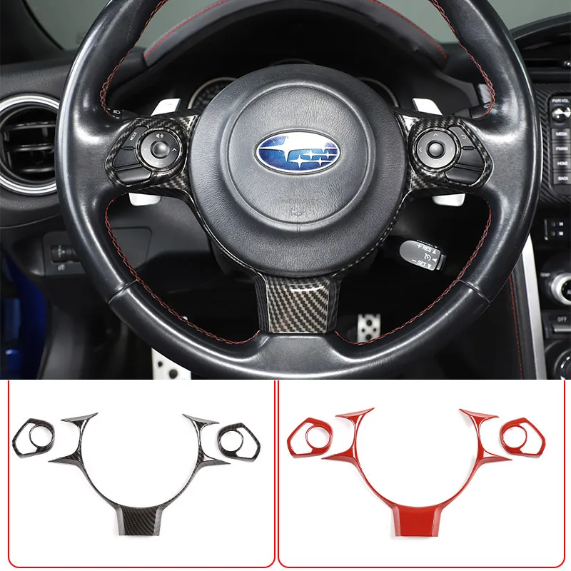 For Toyota 86/Subaru BRZ 2017-2022 ABS Car Steering Wheel Large Frame Button Frame Decoration Sticker Car Interior Accessories